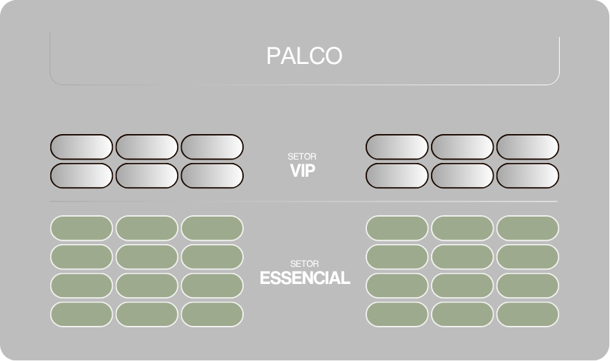 Mapa de assentos do evento